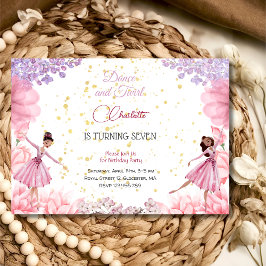 Convites Dança e aniversário de bailarina