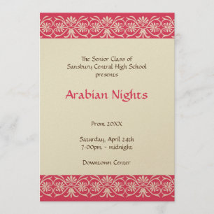 Convites Dança formal júnior árabe do baile de formatura