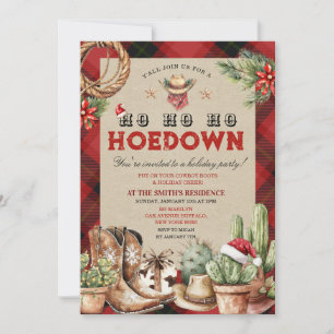 Convites Dança Ocidental Holiday Hoedown Cowboy Ocidental