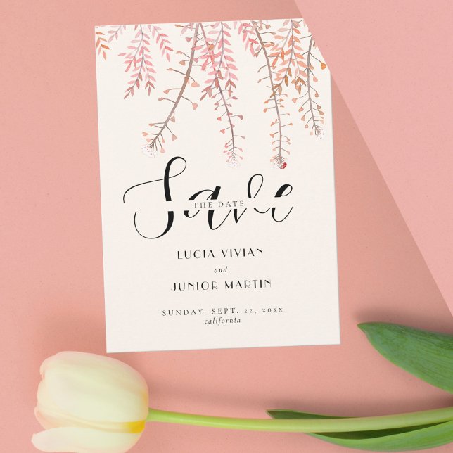 Convites Dançar com o sussurro do vento Salvar a Data (Criador carregado)