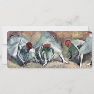 Convites Dançarinas Atando os Seus Sapatos por Edgar Degas