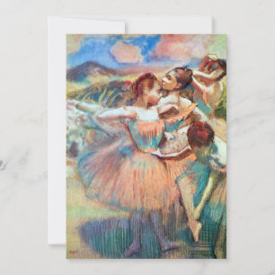 Convites Dançarinas em uma Paisagem de Edgar Degas