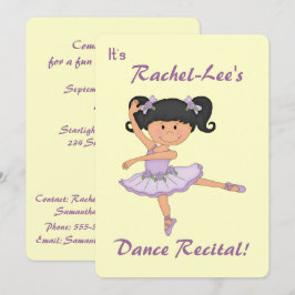 Convites Dance Considerando-Ballerina