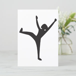 Convites Dancer Silhouette Invitations