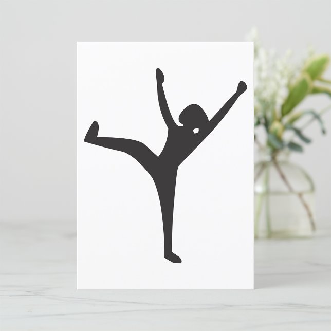 Convites Dancer Silhouette Invitations (Criador carregado)