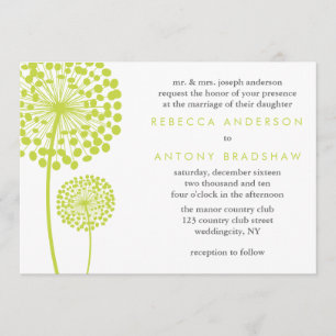 Convites Dandelion Deseja Casamento