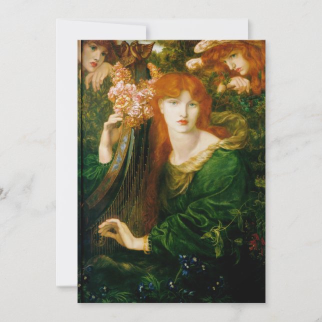 Convites Dante Gabriel Rossetti - La Ghirlandata (Frente)