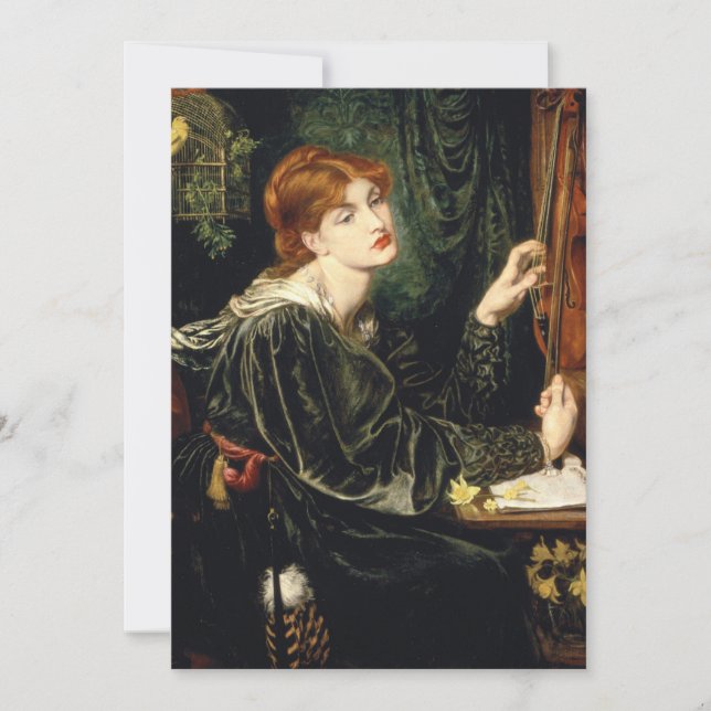 Convites Dante Gabriel Rossetti - Veronica Veronese (Frente)