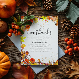 Convites "Dar aos Obrigados o Janto de Ação de Graças do ou