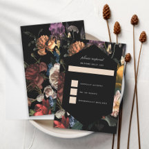 Dark Moody Romântico Floral Dutch Painterly RSVP
