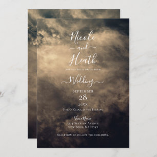 Convites Dark Stormy Sky Wedding