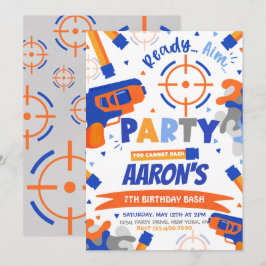 Convites Dart Party Birthday