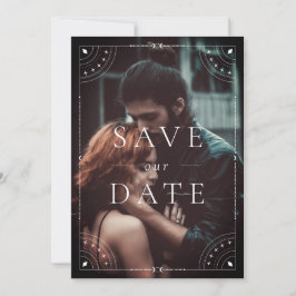 Convites Data de Salvamento da Lua Celestial Escura e Estre