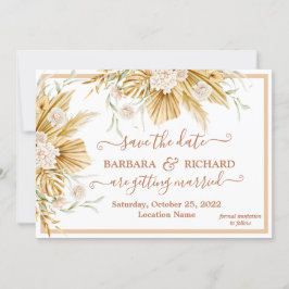 Convites Data de Salvamento do Casamento Floral Romântico P