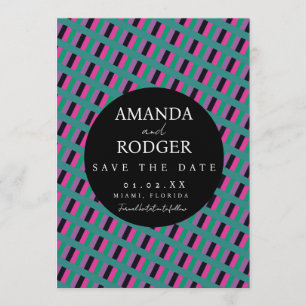 Convites Data Diagonal Salva em Negrito Costurado