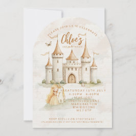 Convites de 1º Aniversário da Princesa do Castelo 