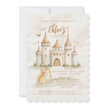 Convites de 1º Aniversário da Princesa do Castelo 