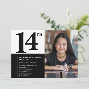 Convites de 14 de Fotografia para Elegante Chic