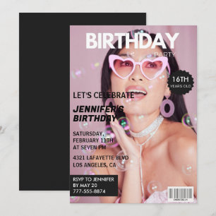 convites de 16 anos para ela Capa de Revista