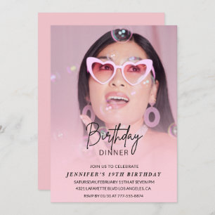 Convites de 19 anos Foto do Janto de aniversário