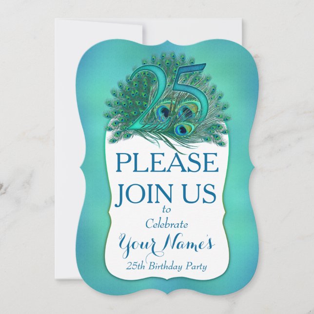 Convites de 25 Aniversário (Frente)