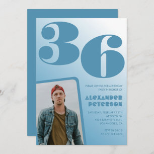 Convites de 36 anos para Gradiente de Foto de Home