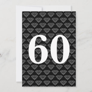 convites de 60º aniversário de casamento com diama