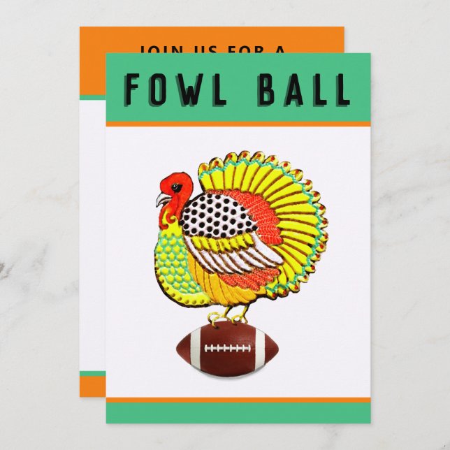 Convites de Ação de Graças (Frente/Verso)