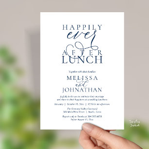 Convites de Almoço de Casamento, Felizes para Semp