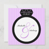 Convites de Anel de Noivado Salve a Data