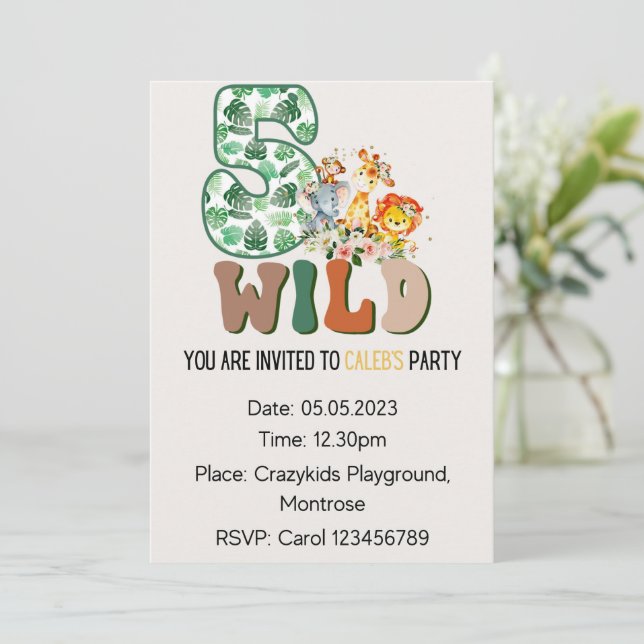 Convites de Aniversário (Em pé/Frente)