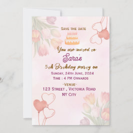 Convites de aniversário