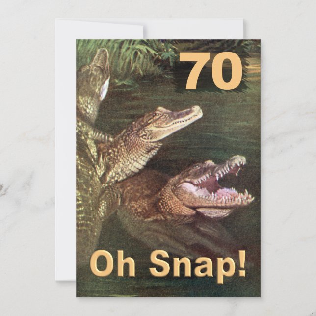 Convites de aniversário 70 engraçados (Frente)