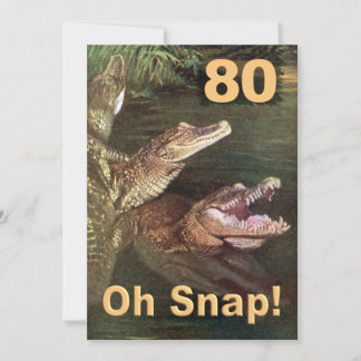 Convites de aniversário 80 engraçados