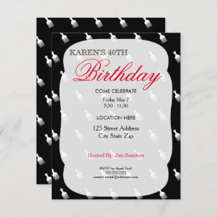 Convites de aniversário Afro-Puff