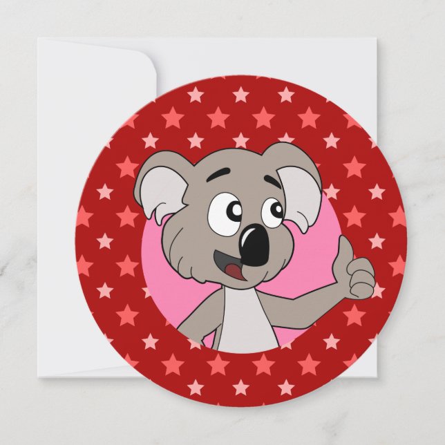 convites de aniversário com desenho de cabeça de c (Frente)