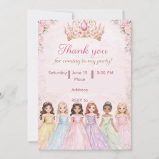 Convites de Aniversário da Princesa Real