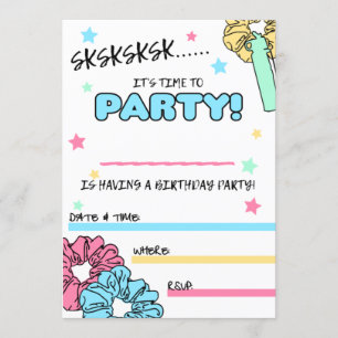 Convites de aniversário da VSCO Girl