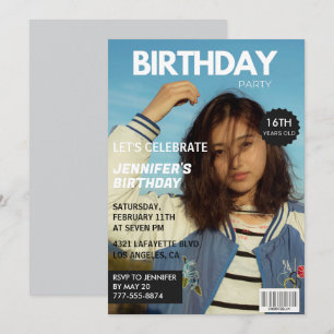 convites de aniversário de 16 anos para ela Capa d