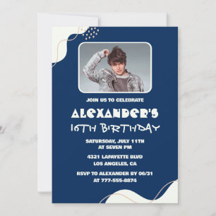 Convites de aniversário de 16 anos simples para ho