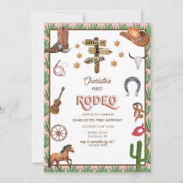 Convites de Aniversário de 1 Ano Temáticos de Rode