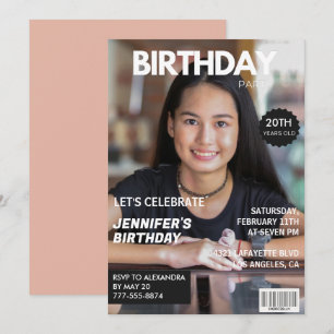 convites de aniversário de 20 anos Capa da Revista