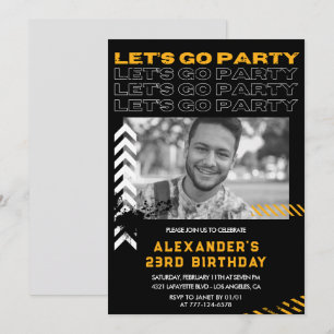 convites de aniversário de 23 anos homens Foto Spr