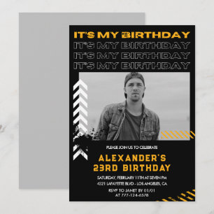 convites de aniversário de 23 anos homens Foto Spr