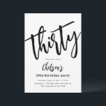 Convites de aniversário de 30 anos minimalista | 3<br><div class="desc">Convite de aniversário de 30 anos minimalista. Pronto para ser personalizado por você!</div>