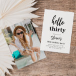 Convites de aniversário de 30 anos minimalista | 3<br><div class="desc">Convite de Aniversário de Foto 30 minimalista. Pronto para ser personalizado por você!</div>