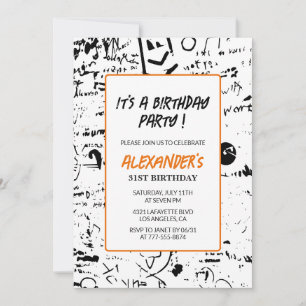 convites de aniversário de 31 anos Homens Festa de