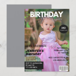 convites de aniversário de 3 anos para ele Capa de