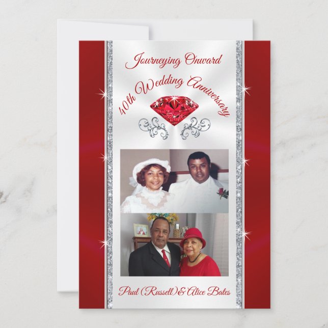 Convites de Aniversário de 40 anos do Special Orde (Frente)