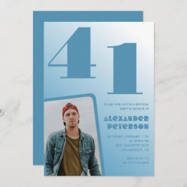Convites de aniversário de 41 ruas para gradação d